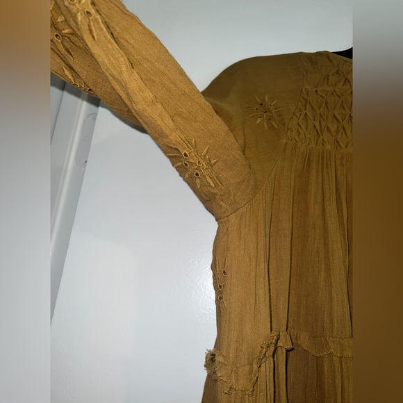 FREE PEOPLE  Celestial Skies Embroidered Tiered Midi Dress SIZE: XS - Picture 10 of 11